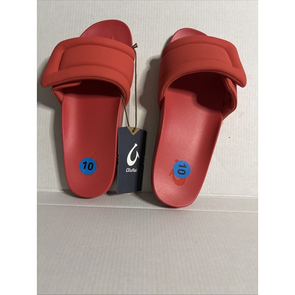 Women's Olukai Sunbeam Slide Comfort SandalSize 10 US LEHUA Flower